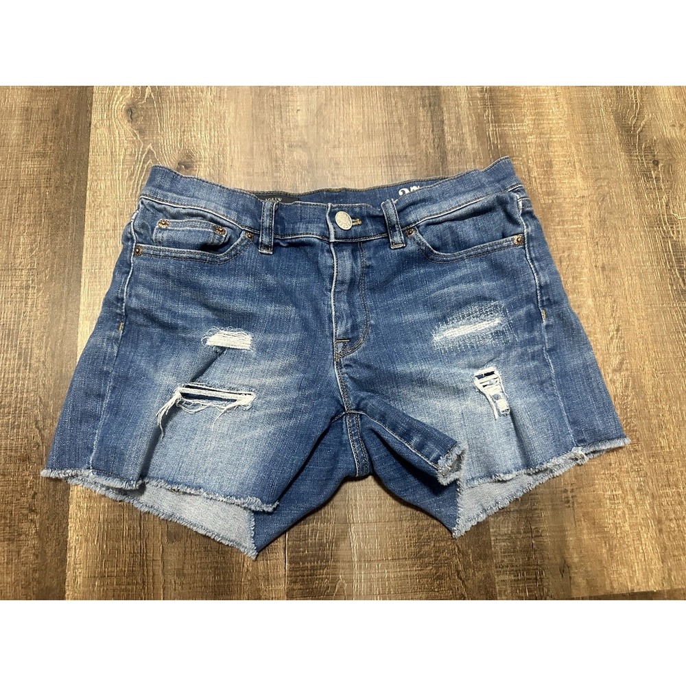 J.Crew indigo denim Cut Off‎ Denim Shorts Size 27